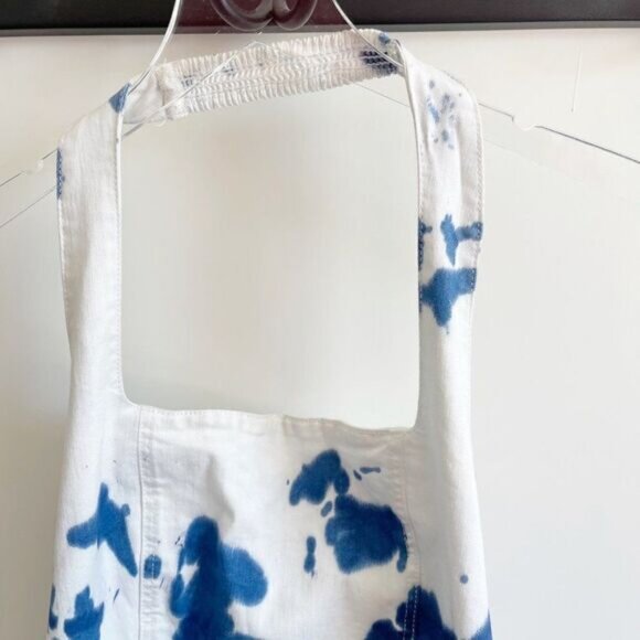 Show Me Your Mumu Jean Smocked Halter Tie Dye Mini Dress Size Large - Picture 8 of 11